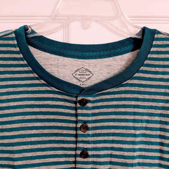 St. John's Bay Striped Long sleeve Shirt - Picture 2 of 5